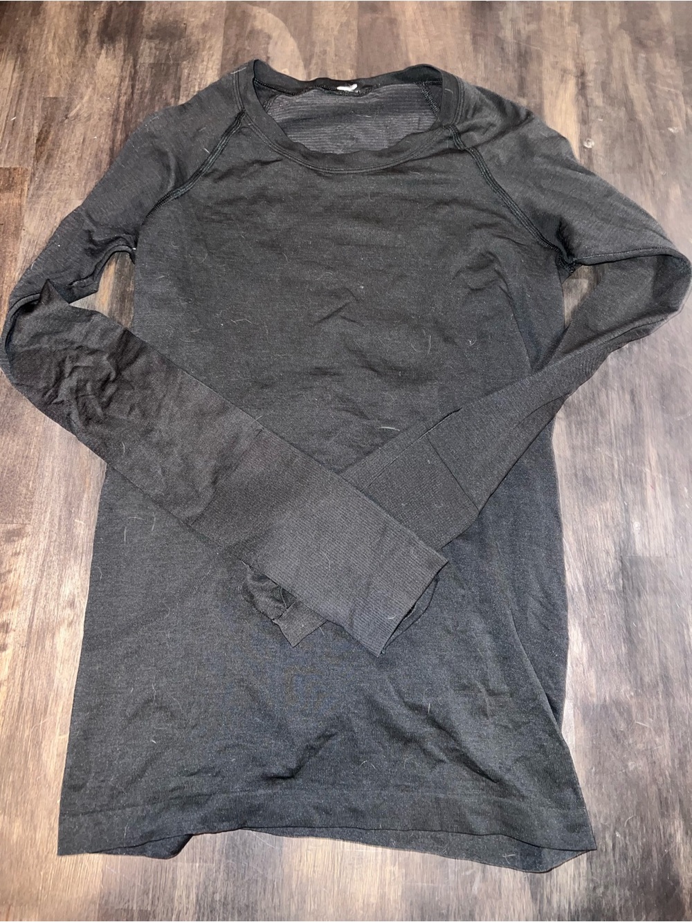 lululemon athletica Black Crewneck Long-Sleeve Sweater